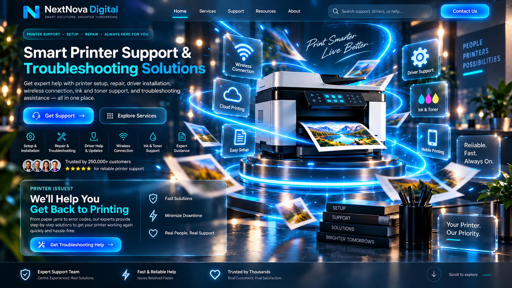 NextNova Digital support environment